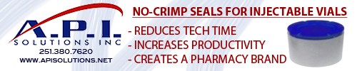 No-crimp seals for injectable vials from API Solutions - APISolutions.net