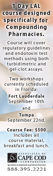 1-day LAL course designed specifically for compounding pharmacies - Associates of Cape Cod