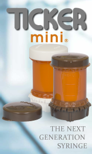 Tickermini from Biosrx - The next generation syringe.