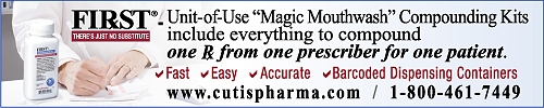 FIRST Unit-of-Use Magic Mouthwash Compounding Kits,  everything to compound one Rx from one prescriber for one patient.