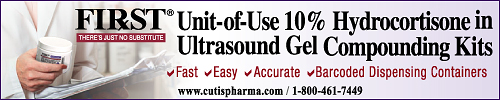 FIRST 10% Hydrocortisone Compounding Kits. Fast, Easy, Accurate, Barcoded Dispensing Containers. www.cutispharma.com