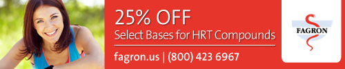 25% Off Select Bases for HRT Compounds at Fagron.us