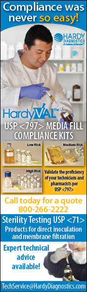 Compliance was never so easy! HardyVal media fill kits from Hardy Diagnostics