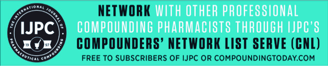 Network with other professionals through IJPC's Compounders' Network List (CNL)
