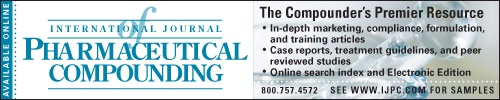 The International Journal of Pharmaceutical Compounding