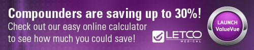 Compounders are saving up to 30% with Letco ValueVue!