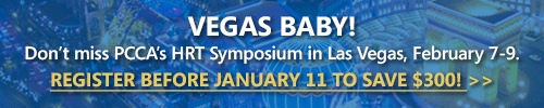 Don't miss PCCA's annual HRT symposium in Las Vegas, February 7-9