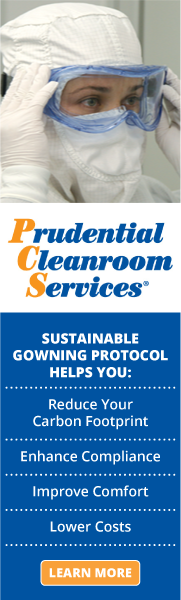 Sustainable Gowning from Prudential Cleanroom Services