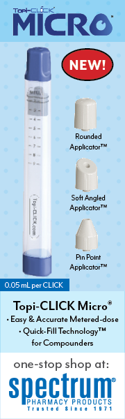 Topi-Click Micro - Easy & Accurate Metered-dose - Quick-Fill Technology for Compounders