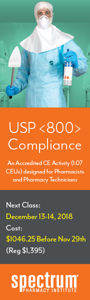 Spectrum USP <800> Compliance - Dec 13-14, 2018