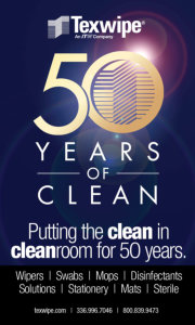 Texwipe - Putting the clean in cleanroom for 50 years!