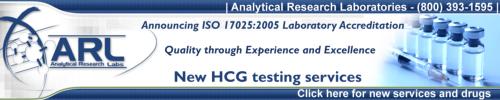 Analytical Research Laboratories - Announcing ISO 17025:2005 Laboratory Accreditation