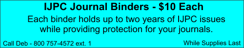 IJPC Journal Binders Half-Off
