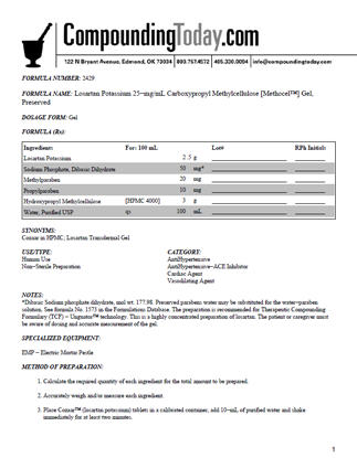 Compoundingtoday Com Formulations Search