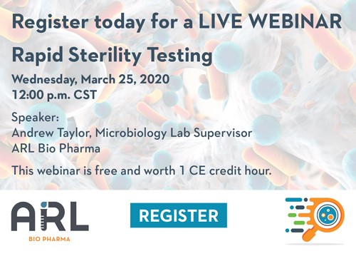 Live Webinar - Rapid Sterility Testing