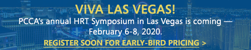 PCCA's annual HRT symposium in Las Vegas, February 6-8, 2020
